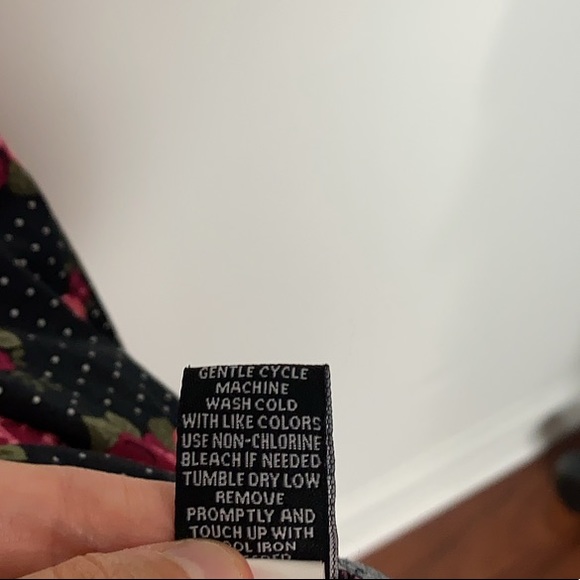 Torrid polka dot rose floral skater dress sz 20 - Picture 4 of 5
